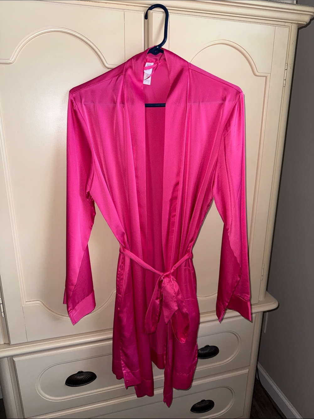 Hot Pink Satin Robe - Women Intimates & Sleepwear